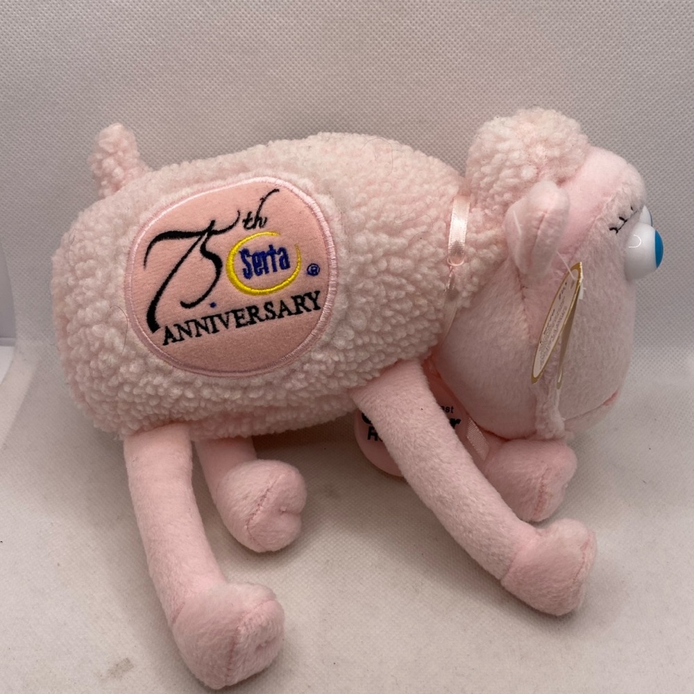 Serta 75th Anniversary Plush Sheep Pink Mattress Breast Cancer Research